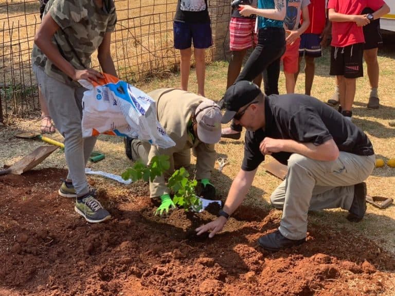 AfriForum’s Benoni branch plants trees at Sinethemba Hope House