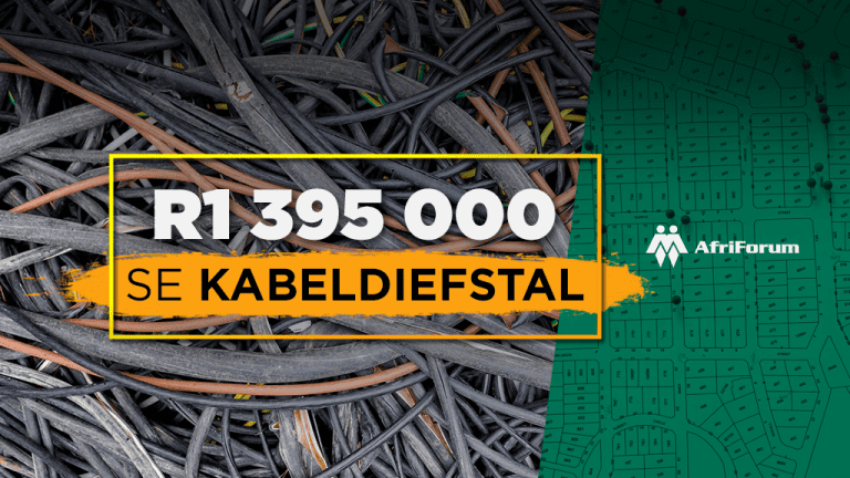 R1 395 000 se kabeldiefstal
