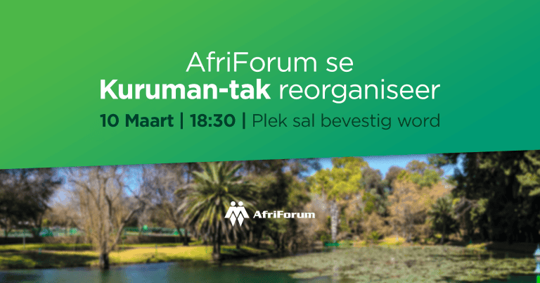 AfriForum se Kuruman-tak reorganiseer