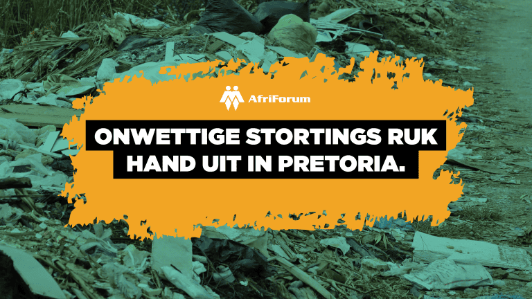 Onwettige stortings ruk hand uit in Pretoria.