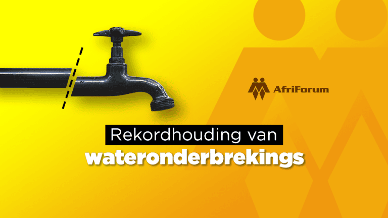 Waterdienslewering in Noord-Kaap beroerd, AfriForum dokumenteer waterprobleme