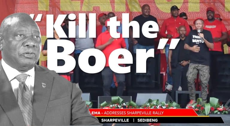 President’s failure to condemn “Kill the Boer” shows his tacit approval of calls for violence against Afrikaners – AfriForum