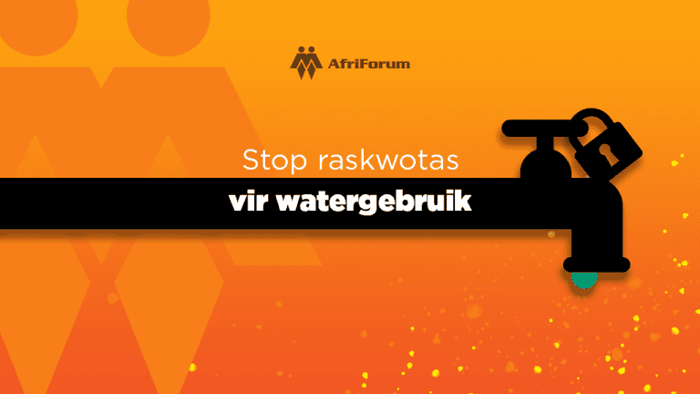 Stop raskwotas vir watergebruik