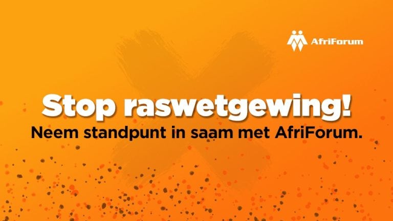 AfriForum daag rasgebaseerde vereistes vir “diskriminasiefonds” uit in parlementêre voorlegging