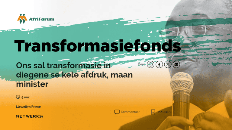 Stop die transformasiefonds.