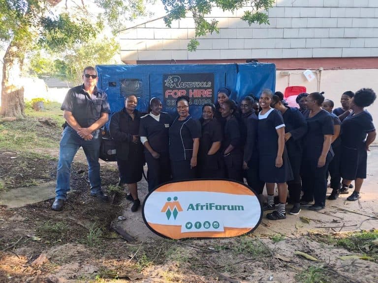 AfriForum helps home for the disabled with emergency generator