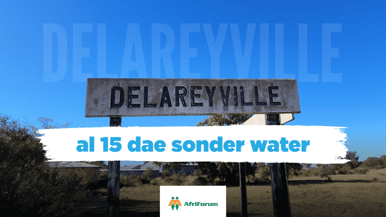 Delareyville al 15 dae sonder water