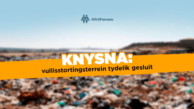 Knysna: vullisstortingsterrein tydelik gesluit