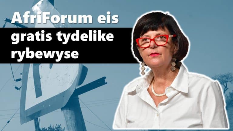 AfriForum dring aan op gratis tydelike bestuurderslisensies te midde van agterstand met rybewyskaarte