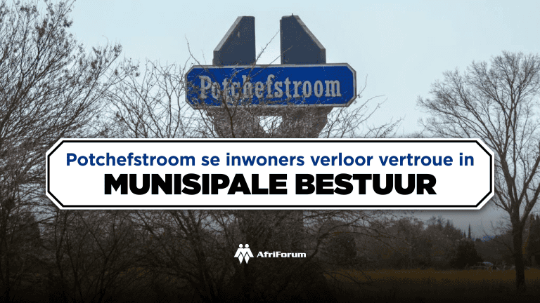 Potchefstroom se inwoners verloor vertroue in munisipale bestuur