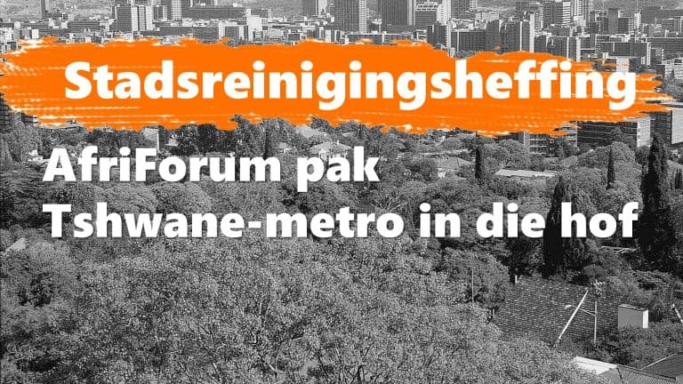 Só wil Tshwane-metro R58 miljoen per maand in die sak steek met nuwe heffing