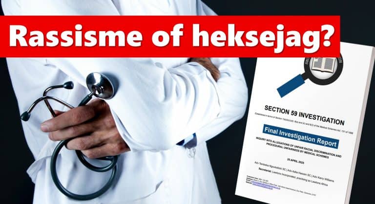 Nuuskommentaar: Hierdie verslag bewys nié dat mediese fondse rassisties is nie