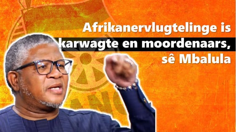 AfriForum veroordeel ten sterkste Mbalula se rassistiese uitbarsting teenoor wit Suid-Afrikaners