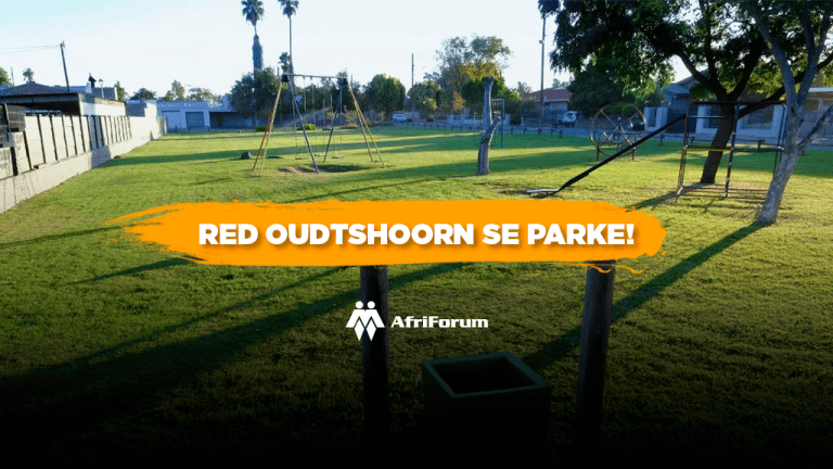 RED OUDTSHOORN SE PARKE!