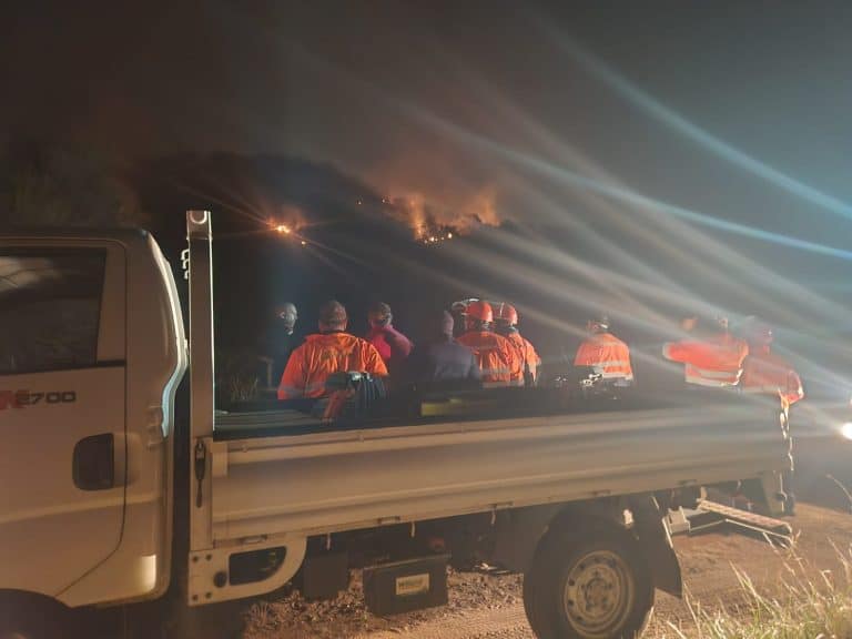 AfriForum help brand by Bloemfontein se Botaniese Tuine blus