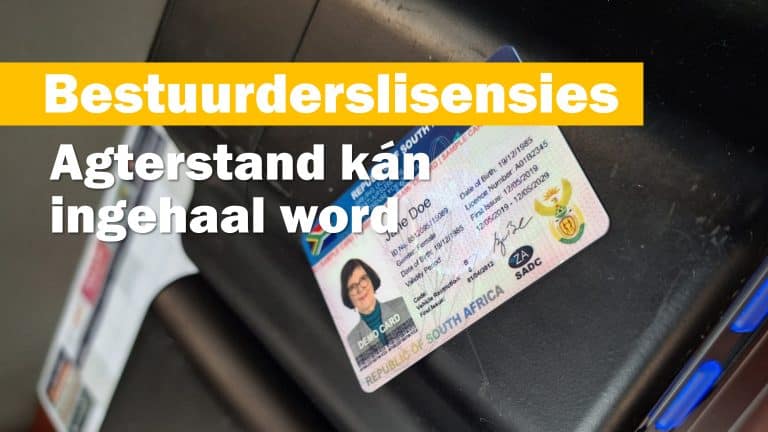 Bestuurderslisensies: Agterstand kán ingehaal word, bewys AfriForum met druk van proefkaarte