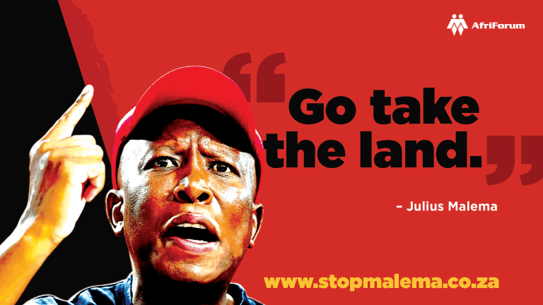 “Go and take the land” – Julius Malema