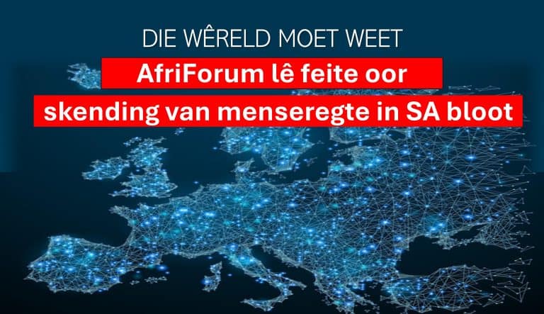 AfriForum lê feite oor skending van menseregte in SA bloot aan lede van Europese Parlement