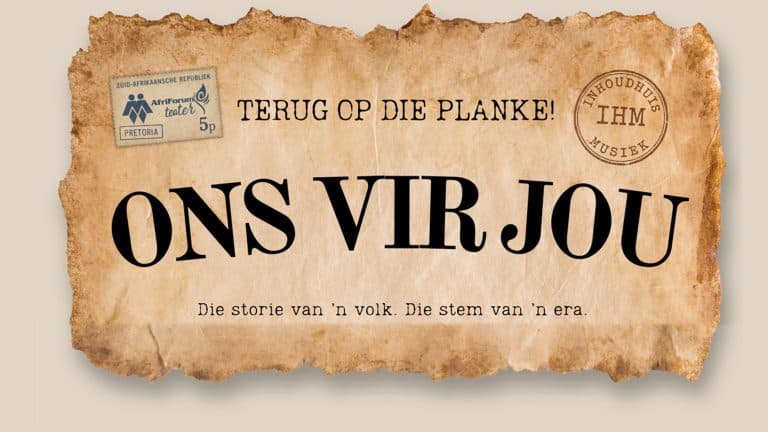 Geliefde musiekspel Ons vir jou in 2026 op die planke met Bok van Blerk as genl. De la Rey