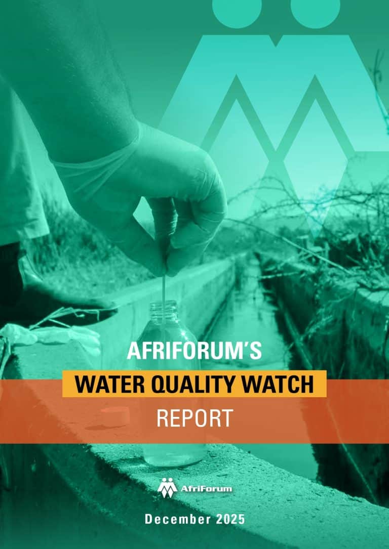 AFRIFORUM’S WATER QUALITY WATCH