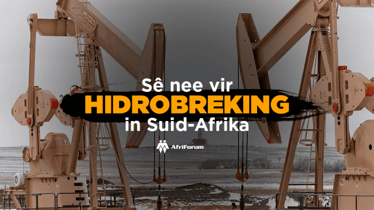 AfriForum doen beroep op publiek om hidrobreking te beveg vóór uurglas finaal leegloop