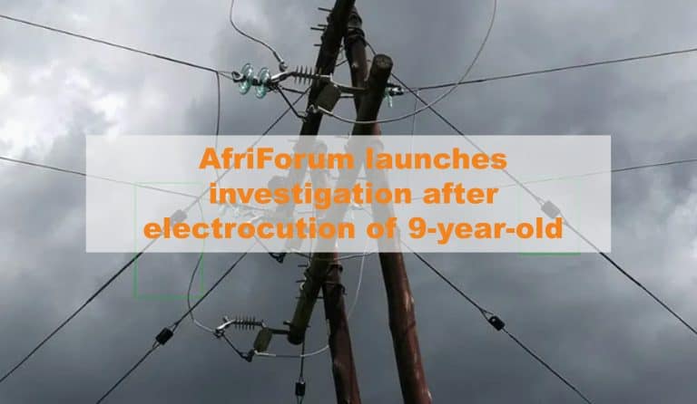 AfriForum launches investigation after electrocution of 9-year-old