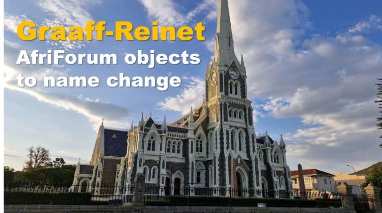 AfriForum sends lawyer’s letter to Minister to object to Graaff-Reinet name change