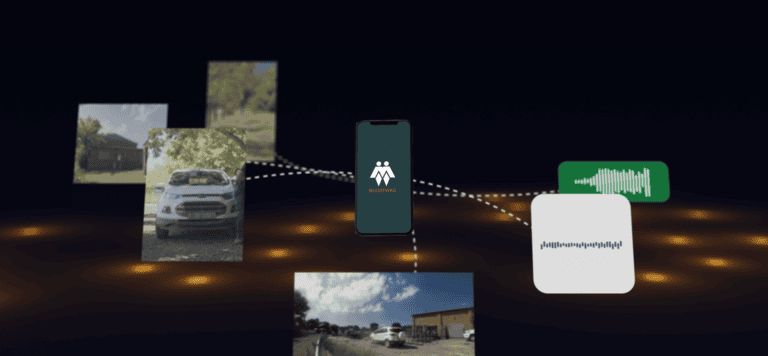 Buurtwag en toep advertensie