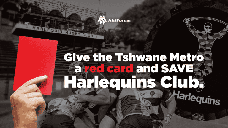 Give the Tshwane Metro a red card and SAVE the Harlequins Club