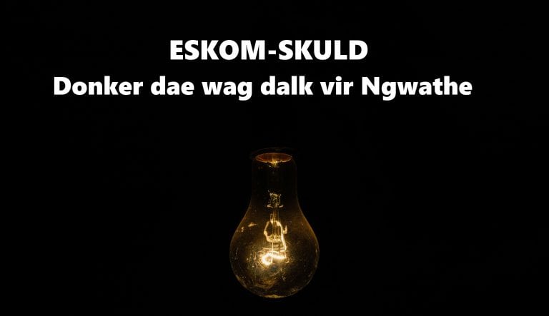 Ngwathe se Eskom-skuld haal byna-byna die R3 miljard-kerf, donker dae wag dalk