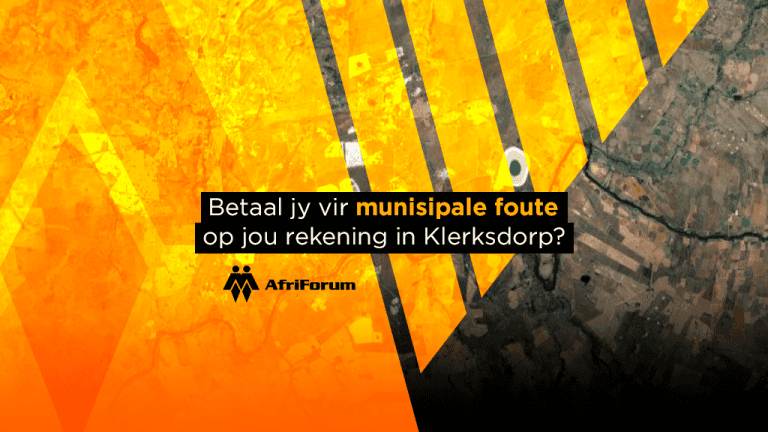 Betaal jy vir munisipale foute op jou rekening in Klerksdorp?