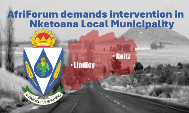 Cadre deployment at the heart of the destruction of Free State towns: AfriForum demands intervention