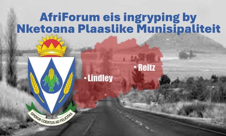 Kaderontplooiing aan kern van verwoesting van Vrystaatse dorpe: AfriForum eis ingryping