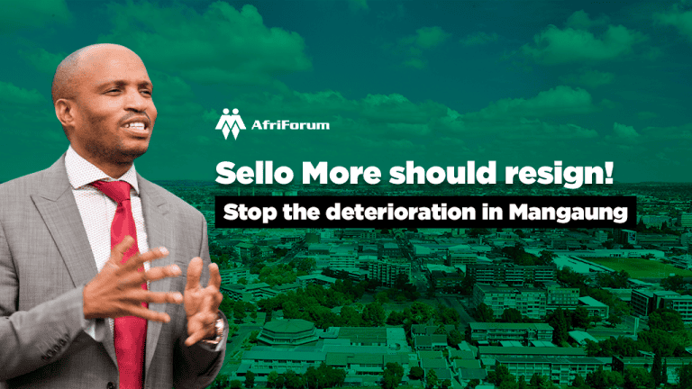 Sello More should resign! Stop the deterioration in Mangaung