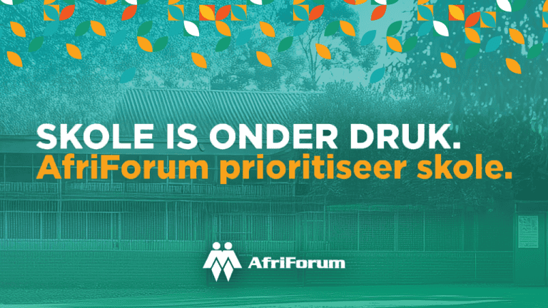 Skole is onder druk. AfriForum prioritiseer skole.