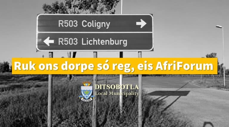 Takel alles van water en paaie tot vullis en riool om Lichtenburg en Coligny reg te ruk – AfriForum
