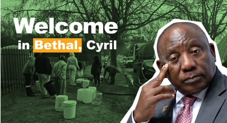 President, get your water here tomorrow
