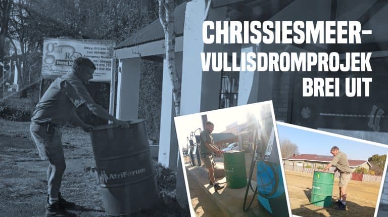 Een klein dorpie, een reuseverskil: AfriForum se Chrissiesmeer-vullisdromprojek brei uit