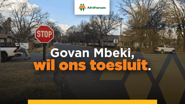Govan Mbeki, wil ons toesluit.