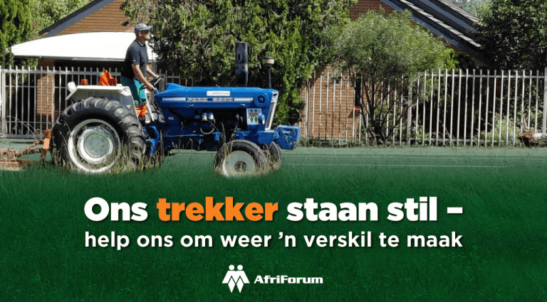 Ons trekker staan stil – help ons om weer ’n verskil te maak