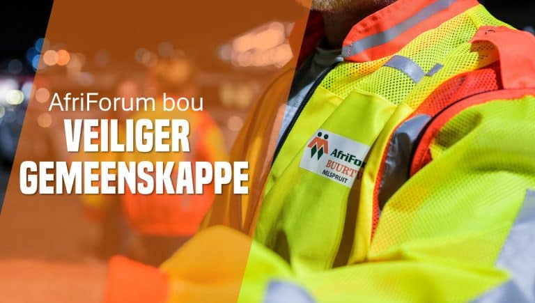 AfriForum-veiligheidsnetwerke behaal landwyd suksesse in misdaadbekamping, opleiding en noodreaksie