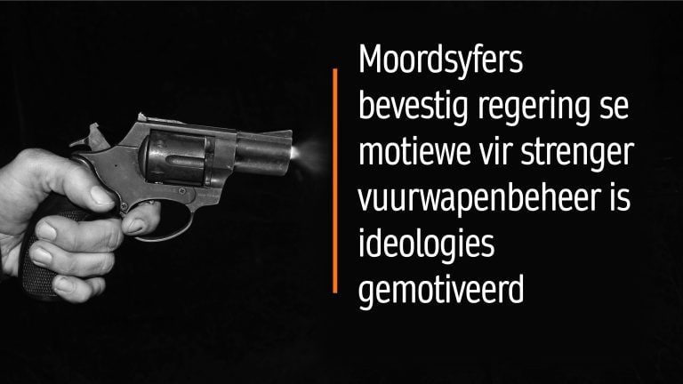 Moordsyfers bevestig regering se motiewe vir strenger vuurwapenbeheer is ideologies gemotiveerd – AfriForum