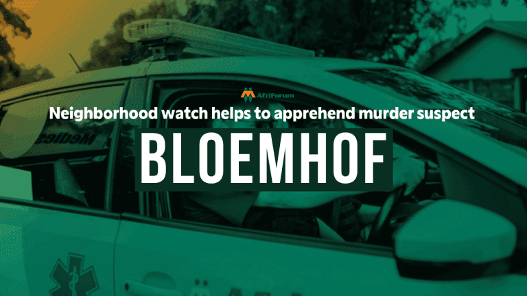 AfriForum’s Bloemhof neighbourhood watch helps apprehend suspected murderer