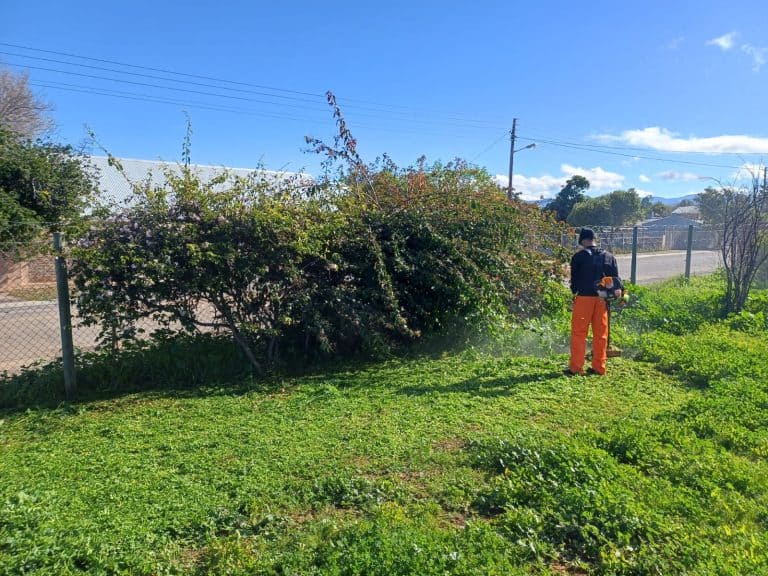 AfriForum-buurtspan reis etlike kilometers om Oudtshoorn se parke op te knap