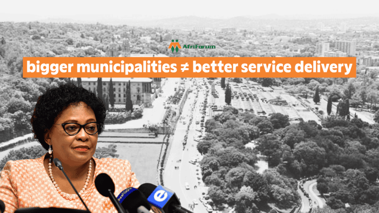 Bigger municipalities will not fix bad governance – AfriForum