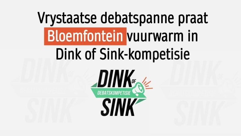 Vrystaatse debatspanne praat Bloemfontein vuurwarm in streeksuitdun van AfriForum se Dink of Sink-kompetisie