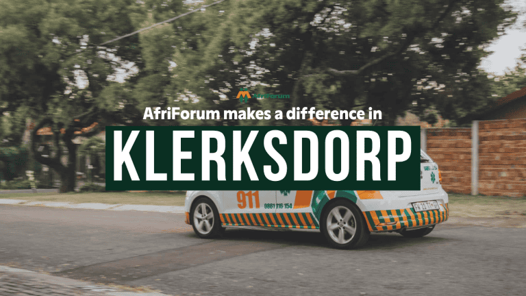 AfriForum neighbourhood team helps fight fires, safeguard farms around Klerksdorp