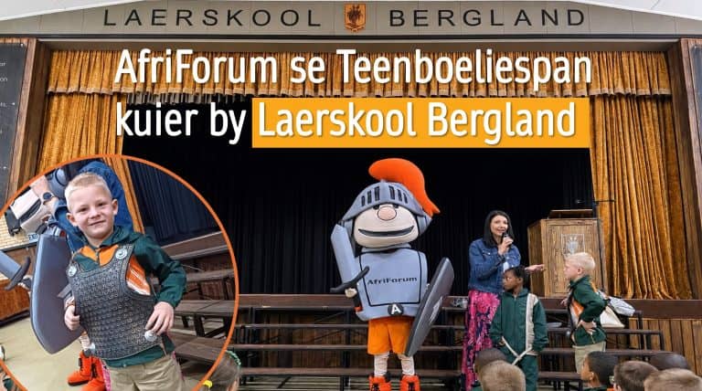 AfriForum se Teenboeliespan vat hande met Laerskool Bergland – maak leerders op praktiese wyse touwys oor boeliegedrag
