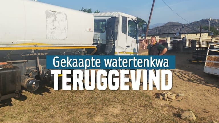 Gekaapte watertenkwa – én sleepwa wat byna dekade gelede gesteel is – teruggevind