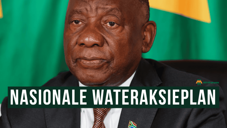 Ramaphosa moet rekenskap gee oor vordering met nasionale wateraksieplan, eis AfriForum